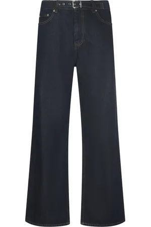 Ganni Jeans, Dame, Blå, W27, Bomuld, Wide Jeans
