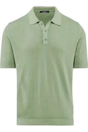 Bomboogie Top, Herre, Grøn, S, Bomuld, Bomuldsstrikket Poloshirt