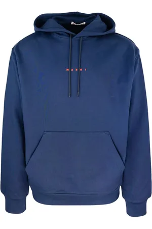 Marni Sweathshirts & Hoodies, Herre, Blå, M, Bomuld, Blå Bomuld Strik Trøje