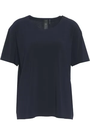 Norma Kamali Top, Dame, Blå, M, Polyester, Boxy T-shirt