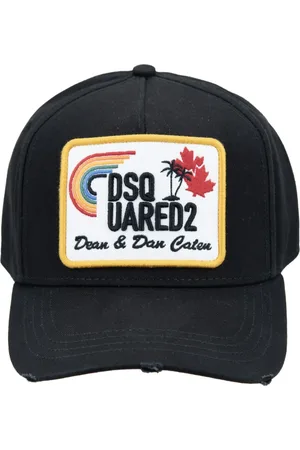Dsquared2 Tilbehør, unisex, Sort, ONE SIZE, Bomuld, Baseballkasket med præget logo