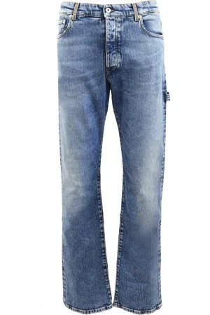 Heron Preston Jeans, Herre, Blå, W33, Denim, Ex-Ray Washed Hammer Jeans