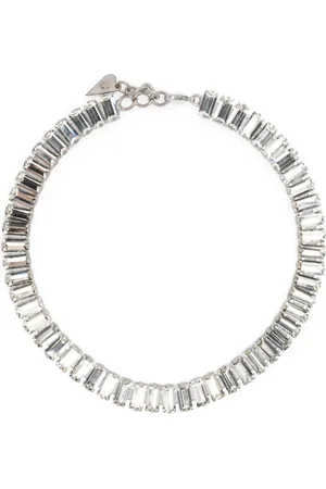 FORTE FORTE Tilbehør, Dame, Grå, ONE SIZE, Crystal Statement Halskæde