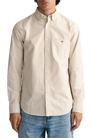 GANT Skjorte, Herre, , 3XL, Bomuld, Banker Stripe Shirt