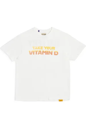 GALLERY DEPT. Top, Herre, Hvid, M, Bomuld, Vitamin D Tee ` ` 1970`er stil