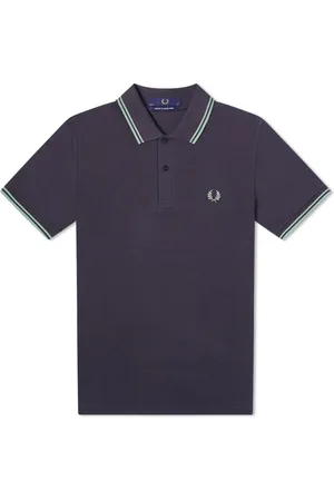 Fred Perry Top, Herre, Blå, 3XS, Bomuld, Original Twin Tipped Polo
