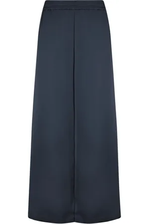 Fabiana Filippi Bukser, Dame, Blå, 2XS, Wide Cut Elastic Waist Bukser