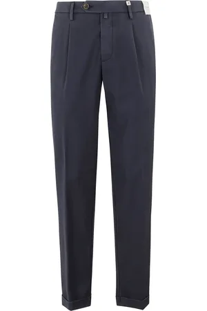 MYTHS Bukser, Herre, Blå, 2XL, Uld, Blå Uld Chino Bukser
