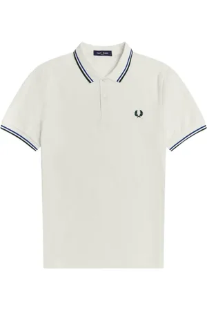 Fred Perry Top, Herre, Hvid, L, Bomuld, Slim Fit Twin Tipped Polo
