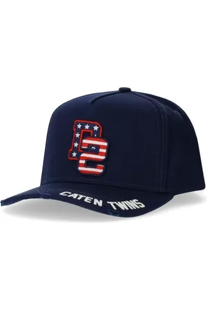 Dsquared2 Tilbehør, Herre, Blå, ONE SIZE, Bomuld, College Baseball Cap