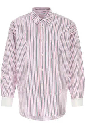 Comme des Garçons Skjorte, Herre, Lyserød, XL, Bomuld, Poplin Printed Shirt