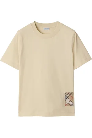 Burberry Top, Dame, , S, Bomuld, Vintage Check Patch T-shirt