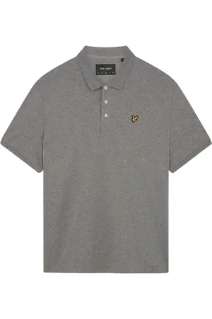 Lyle & Scott Top, Herre, Grå, M, Bomuld, Klassisk Poloskjorte