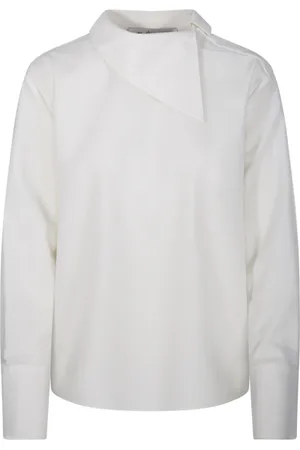 Rohe Bluser & Skjorter, Dame, , M, Uld, Krem Kravetop