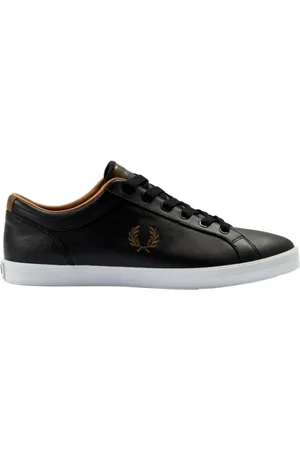 Fred Perry Sko, Herre, Sort, 40 EU, Læder, Baseline Læder Tennissko