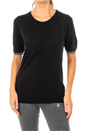 La Martina Top, Dame, Sort, S, Bomuld, Kortærmet T-shirt