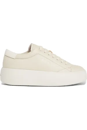 Calvin Klein Sko, Dame, , 40 EU, Læder, Lace-Up Flatform Sneakers