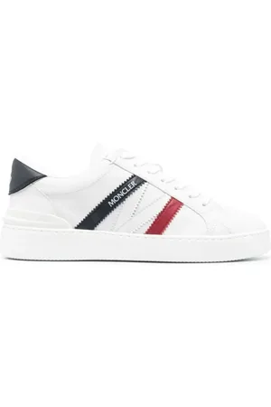 Moncler Sko, Dame, Hvid, 38 EU, Tyl, Low Top Sneakers Monaco Style