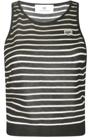 Chiara Ferragni Top, Dame, Sort, XS, Sleeveless Top