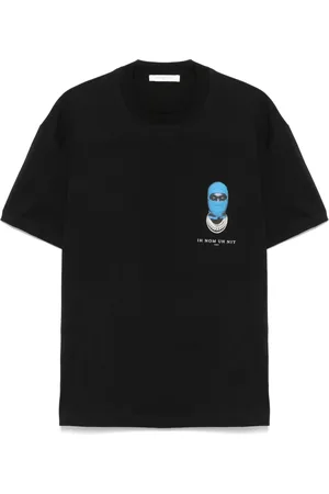 Ih Nom Uh Nit Top, Herre, Sort, L, Bomuld, Sort Bomuld Logo Print T-shirt