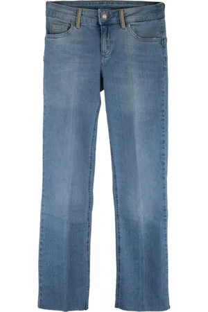 Liu Jo Jeans, Dame, Blå, W25, Bomuld, Golden Metal Detailed Zipper Jeans