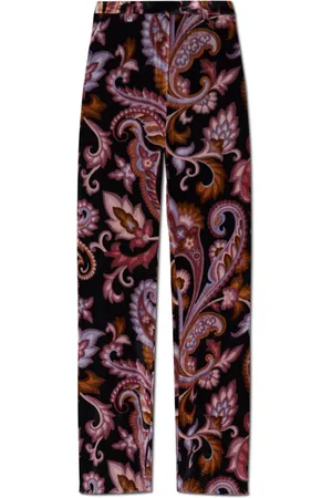 Etro Bukser, Dame, Flerfarvet, S, Velourbukser