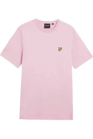Lyle & Scott Top, Herre, Lyserød, L, Enkel Lyserød T-shirt