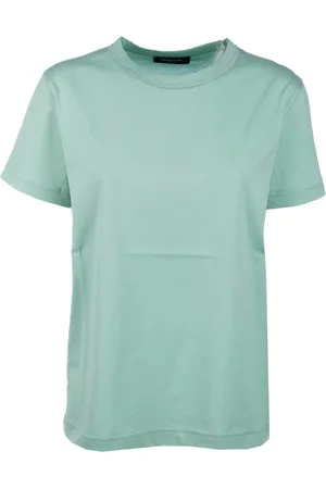 Fabiana Filippi Top, Dame, Grøn, L, Bomuld, Afslappet Bomulds T-Shirt til Mænd