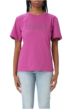 Patrizia Pepe Top, Dame, Lilla, XS, Uld, Essentiel T-shirt Art. 2M4422J274