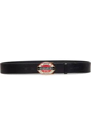 Dsquared2 Tilbehør, Herre, Sort, 85 CM, Læder, Multifarvet Bælte