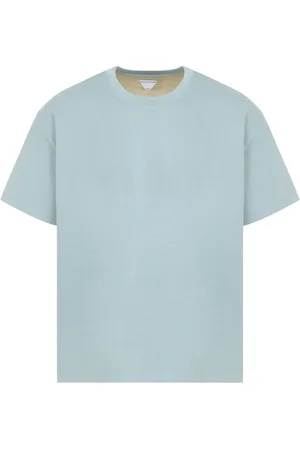Bottega Veneta Top, Herre, Blå, L, Bomuld, Stålblå T-shirt