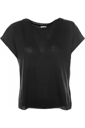 Drykorn Top, Dame, Sort, XL, Bomuld, Afslappet Rund Hals T-Shirt