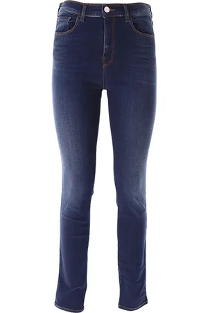 Emporio Armani Jeans, Dame, Blå, W28, Denim, Moderne High Waist Skinny Jeans