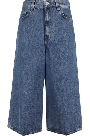 Filippa K Jeans, Dame, Blå, W27, Uld, Jean Work Shorts