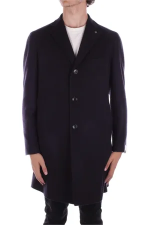 TAGLIATORE Frakke, Herre, Blå, 2XL, Uld, Blå Uld Cashmere Frakke