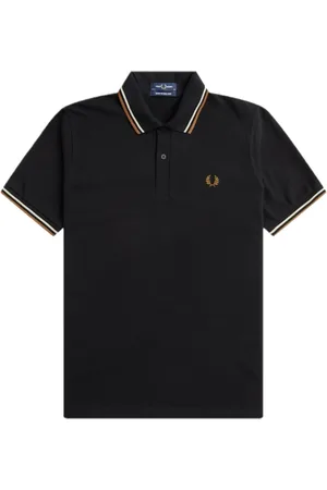 Fred Perry Top, Herre, Sort, S, Bomuld, Original Twin Tipped Polo
