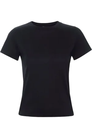 Frame Top, Dame, Sort, M, Supima Cotton Crew Neck T-shirt