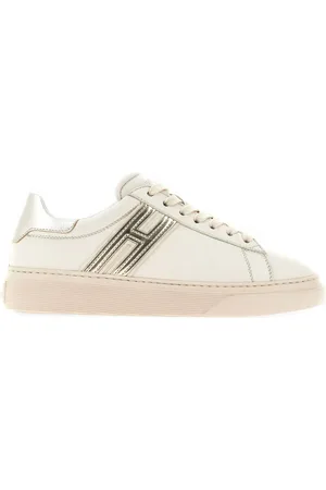 Hogan Sko, Dame, Flerfarvet, 35 EU, Læder, Metallic Læder Sneakers med Udtagelig Indersål
