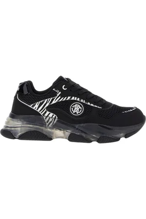 Roberto Cavalli Sko, Dame, Sort, 35 EU, Sort RC Logo Sneakers Kvindelig