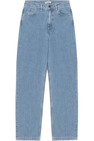 Carhartt Jeans, Dame, Blå, M, Denim, Light-Stone Wash Denim Jeans
