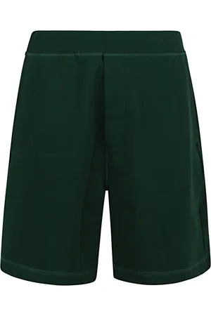 Dsquared2 Shorts, Herre, Grøn, M, Bomuld, Grøn Rød Print Relax Dean Fit Shorts