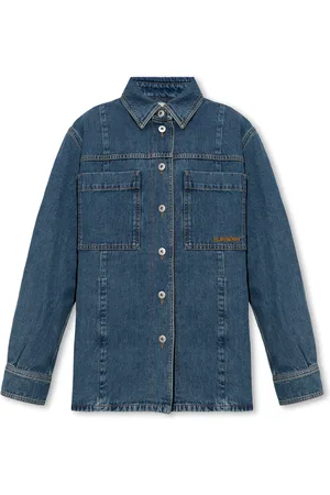 Burberry Jakke, Dame, Blå, S, Denim, Benssen Denimjakke