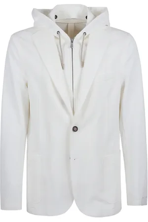 ELEVENTY Jakke, Herre, Hvid, 2XL, Bomuld, Hvid Jakke