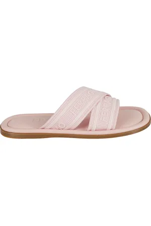 Salvatore Ferragamo Sko, Dame, Lyserød, 37 EU, Uld, Laurene Sliders