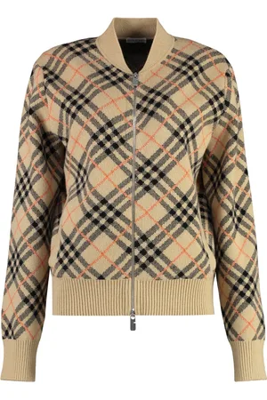 Burberry Strik, Dame, , S, Cashmere, Cashmere Cardigan med Lynlås og Lommer