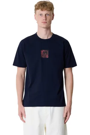 C.P. Company Top, Herre, Blå, XL, Bomuld, Cotton Regular T-Shirt