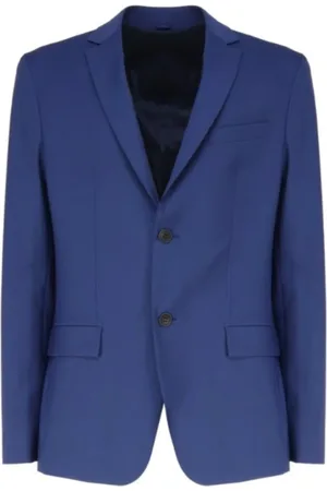 Calvin Klein Jakkesæt, Herre, Blå, L, Uld, Uldblanding Blazer