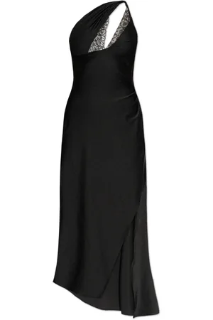 COPERNI Kjole, Dame, Sort, 2XS, Satin, Asymmetrisk Blonde Midi Kjole