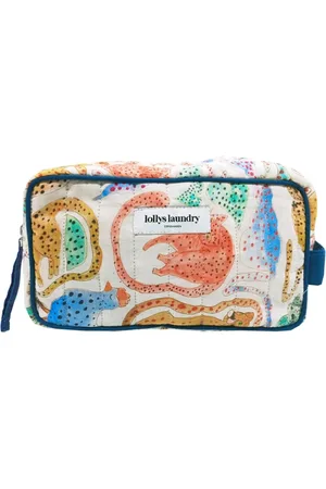 Lollys Laundry Taske, Dame, Flerfarvet, ONE SIZE, Farverig makeup taske med dyreprint