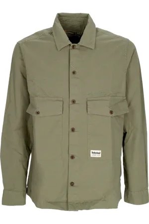 Timberland Jakke, Herre, Grøn, M, Bomuld, WF Roc Overshirt Cassel Earth
